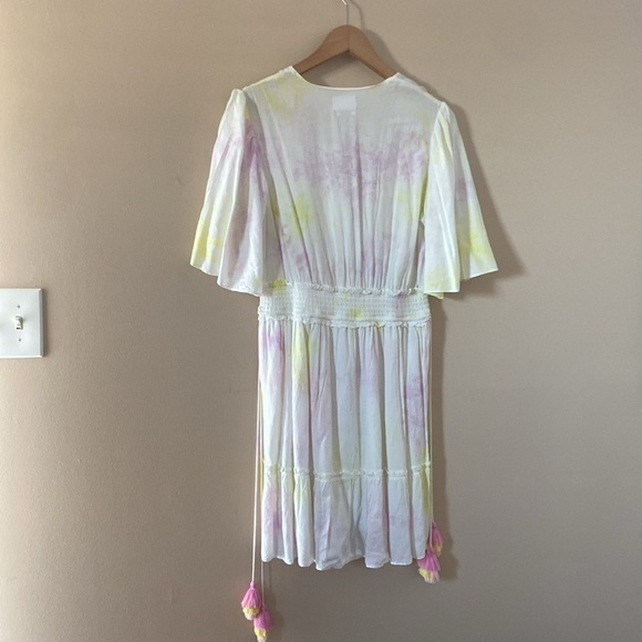 SAYLOR - Maurie Tie-Dye Tassel Mini Dress - Picture 8 of 11